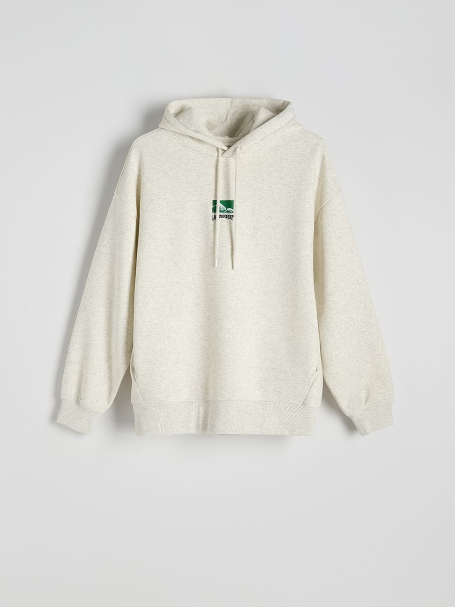 Oversized hoodie - cream - RESERVED - 7