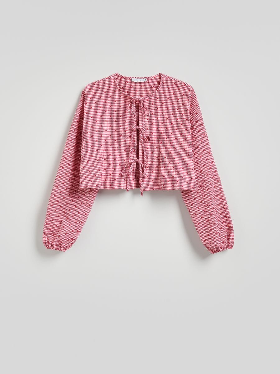 LADIES` SHIRT - roze - RESERVED