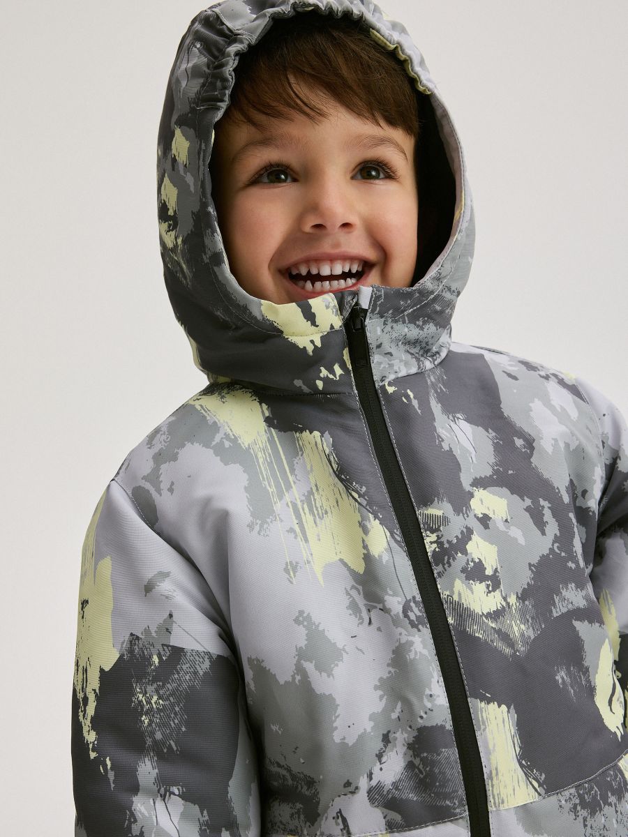 Insulated onesie with hood - dark grey - RESERVED - 7