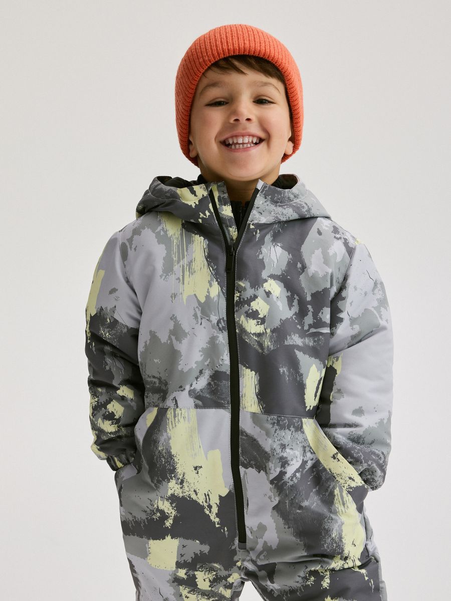 Insulated onesie with hood - dark grey - RESERVED - 9