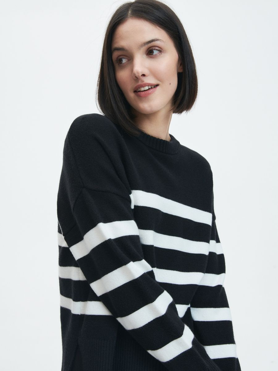 Stripe jumper - black - RESERVED - 3