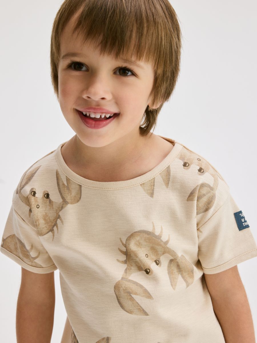 Ensemble en coton majoritaire - crème - RESERVED - 4