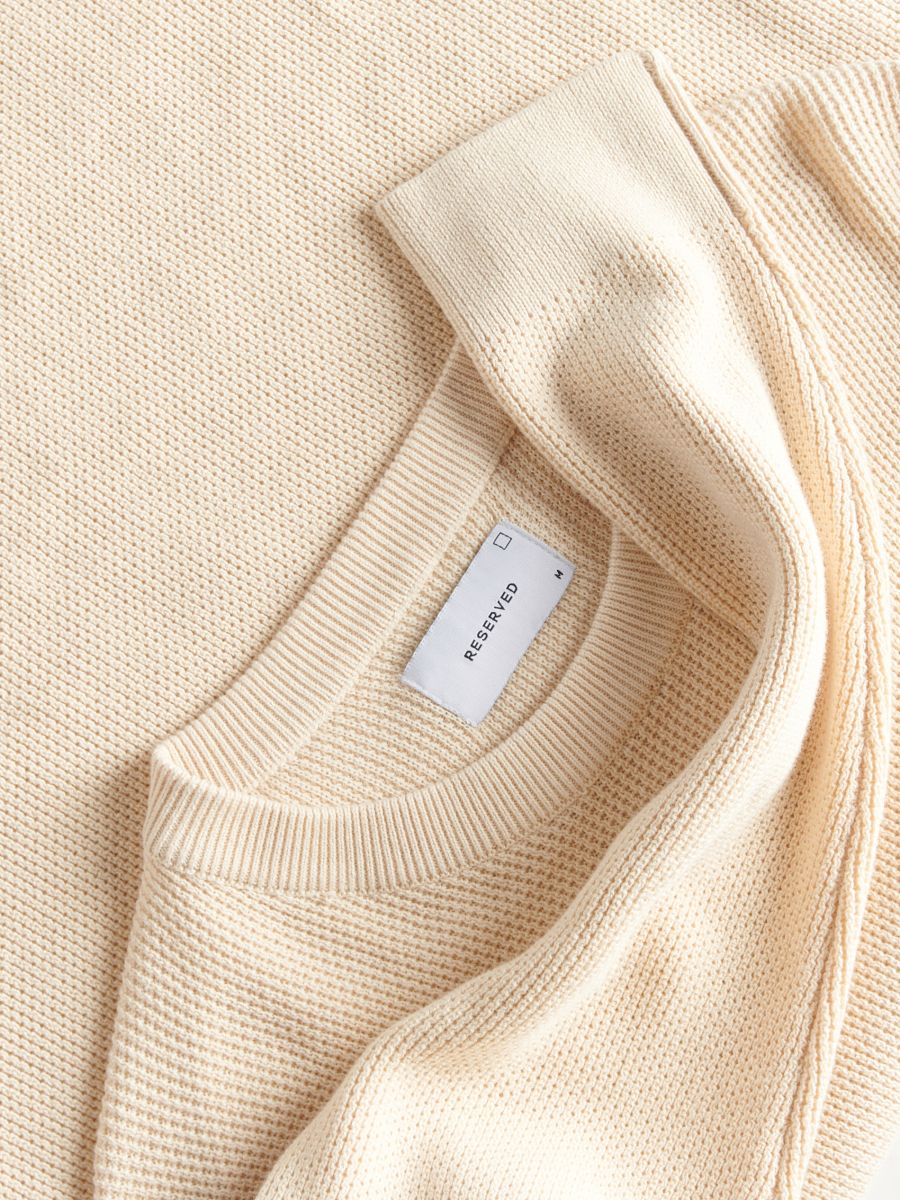 Maglione in cotone - beige - RESERVED - 5