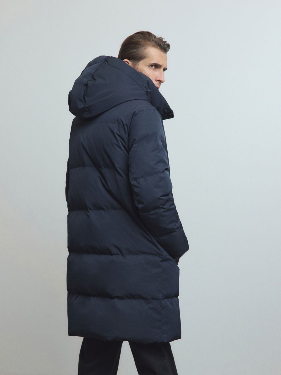 Sorona coat with down blend fill - navy - RESERVED - 4