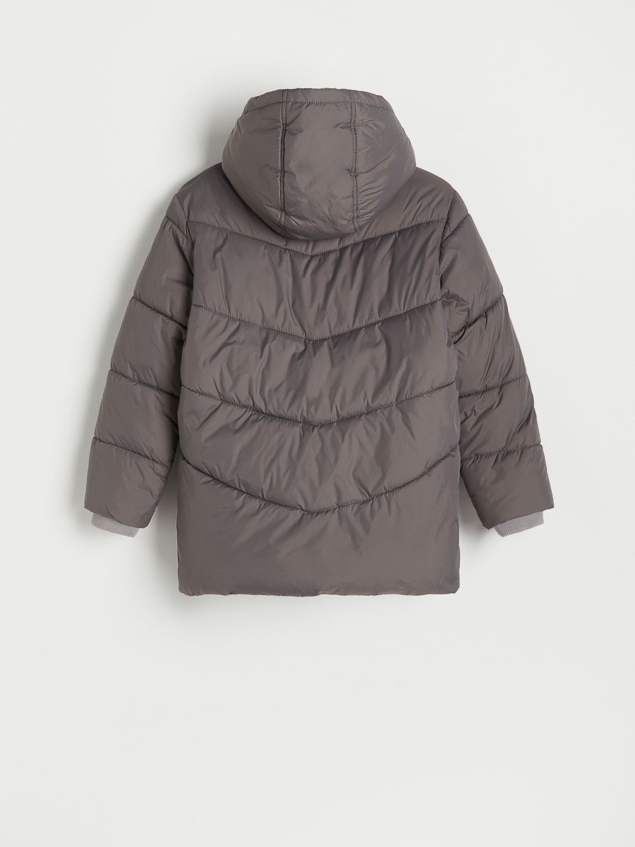 Insulated jacket with hood - dark grey - RESERVED - 4