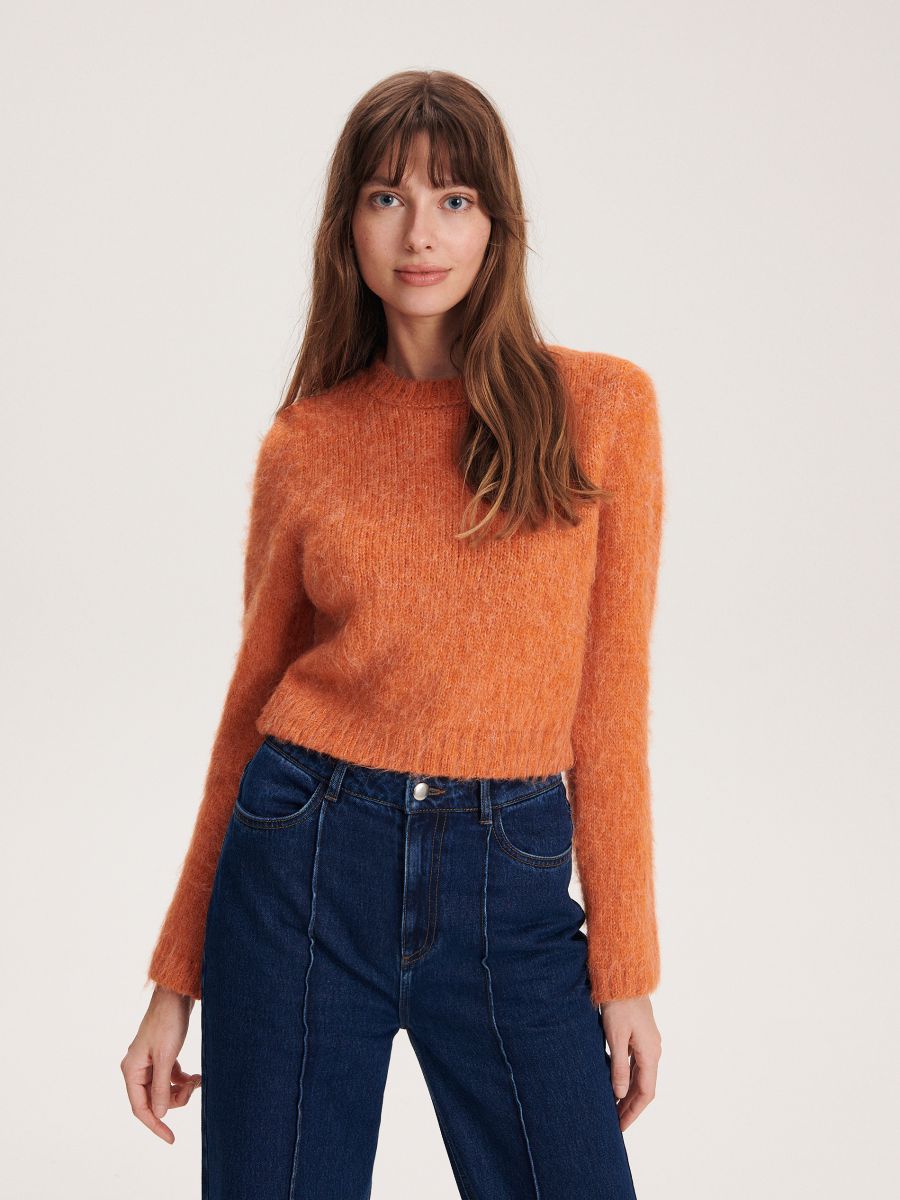 Maglione in morbida maglia - arancione - RESERVED - 2