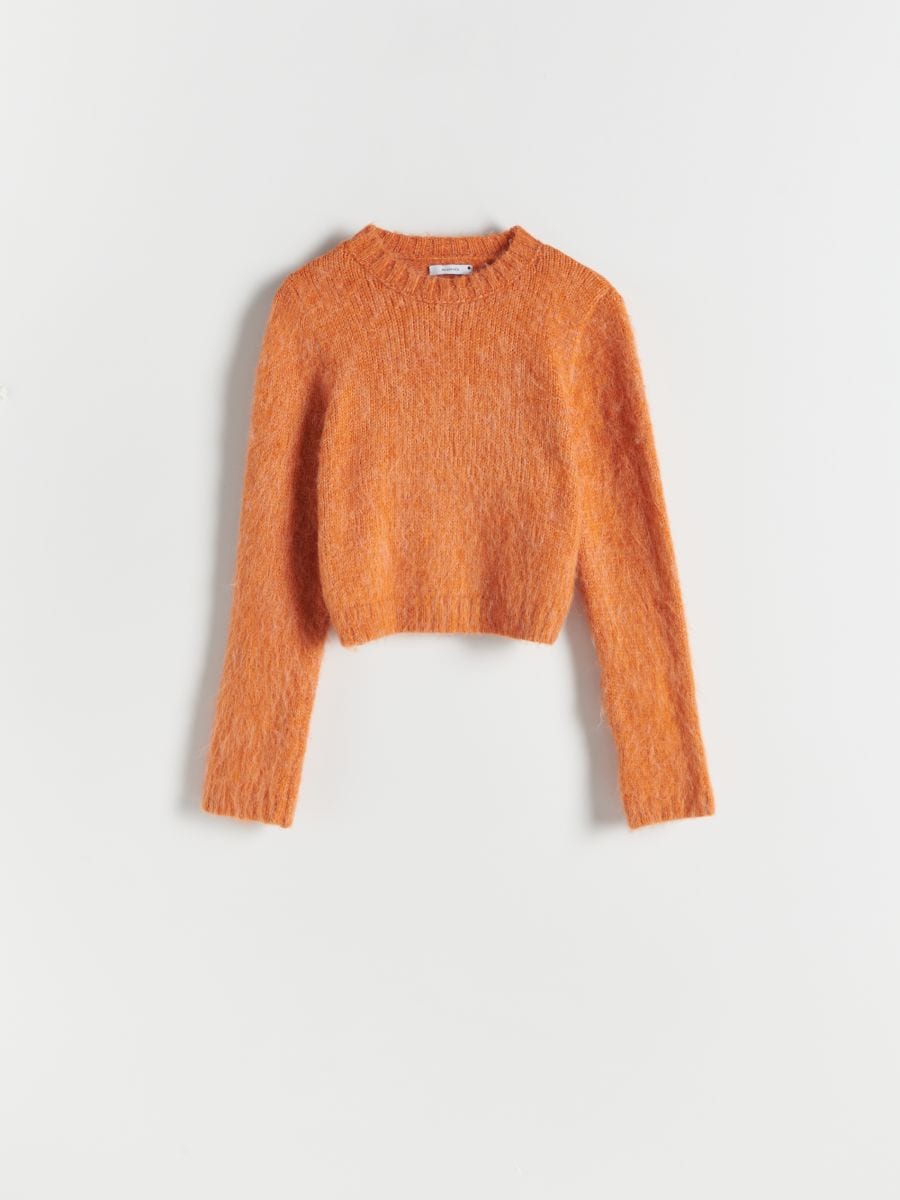 Maglione in morbida maglia - arancione - RESERVED - 4