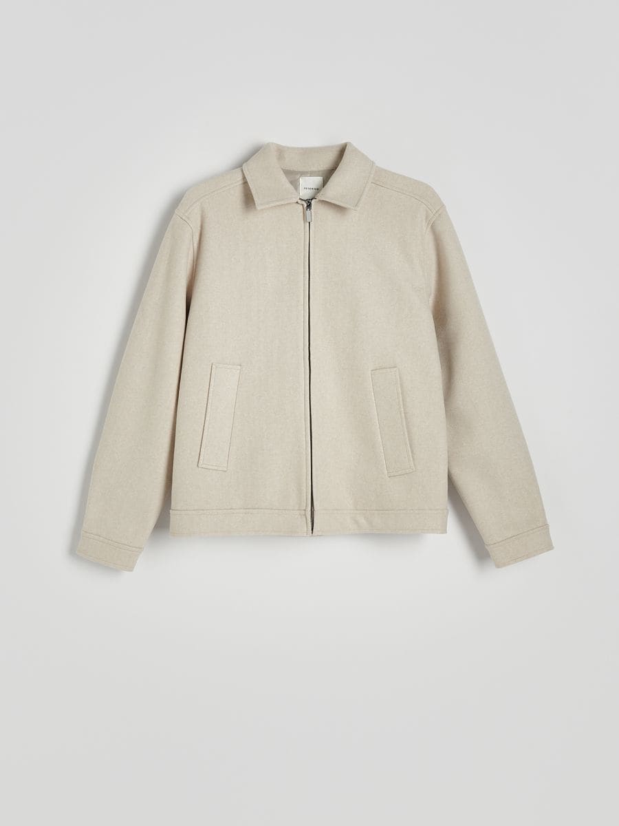 Jacket with collar - cream - RESERVED - 6