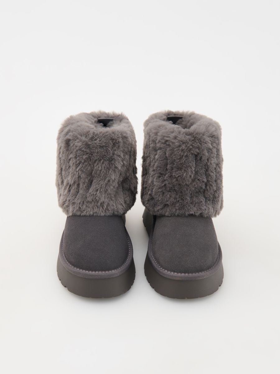 Bottines en daim - gris foncé - RESERVED - 2
