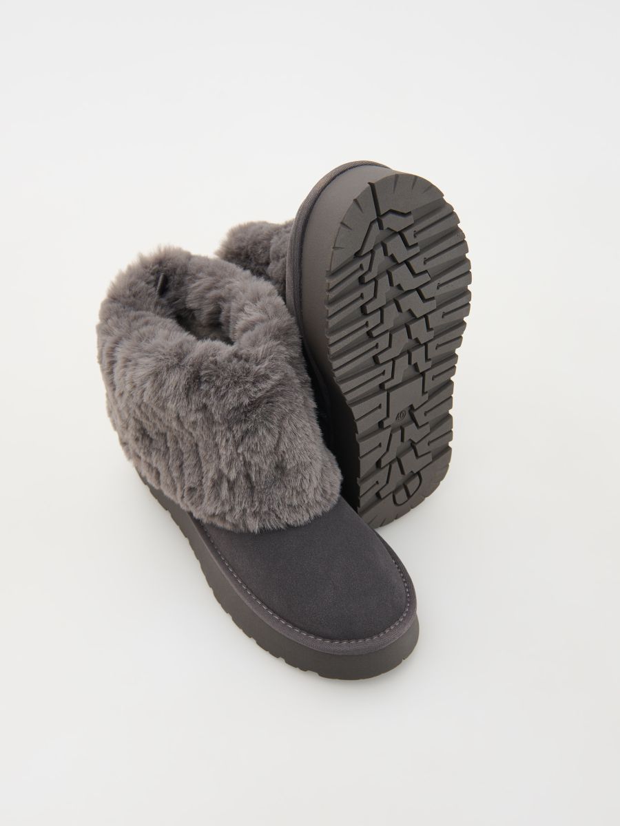 Bottines en daim - gris foncé - RESERVED - 4