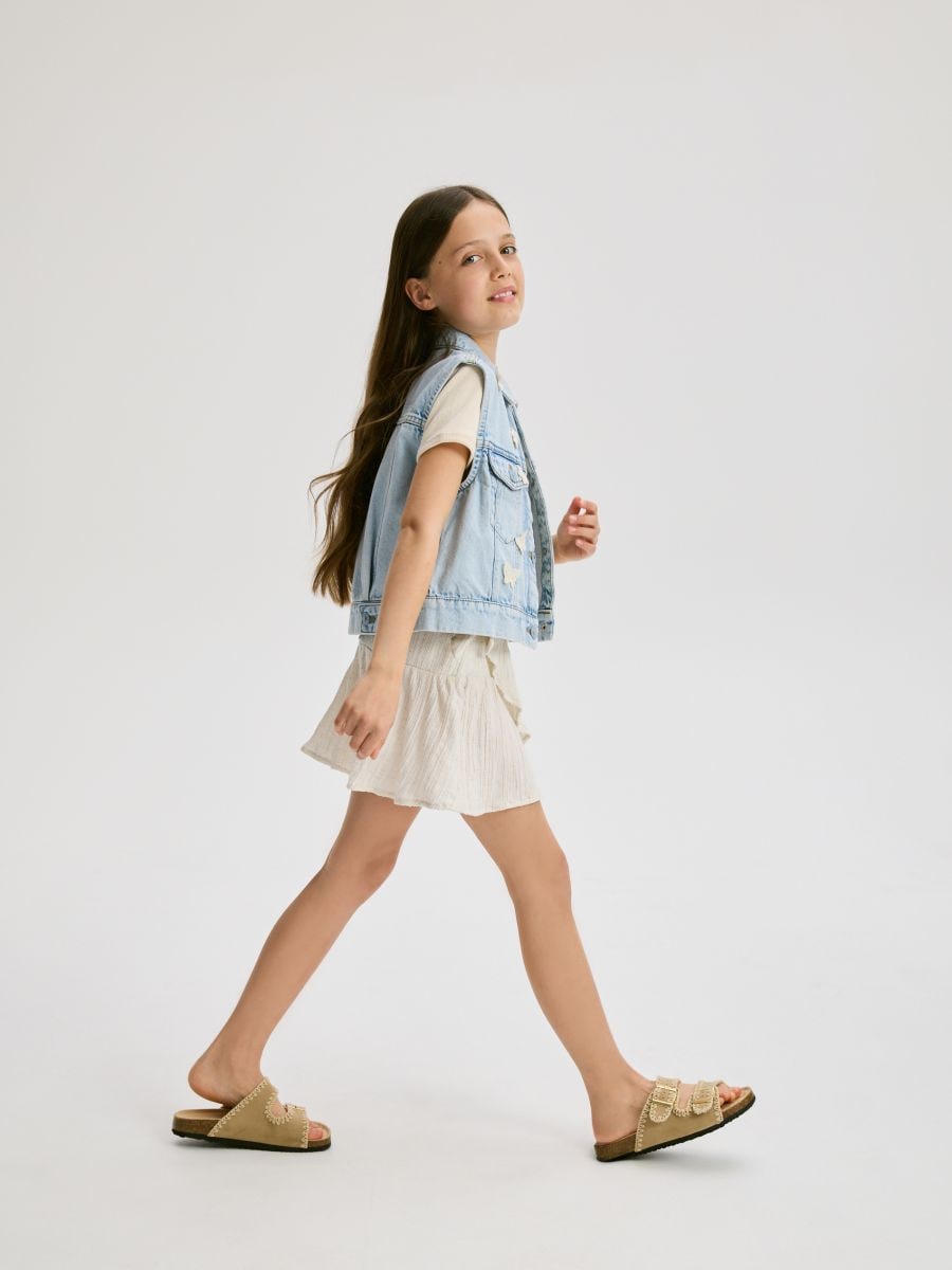 GIRLS` SKIRT - nude - RESERVED
