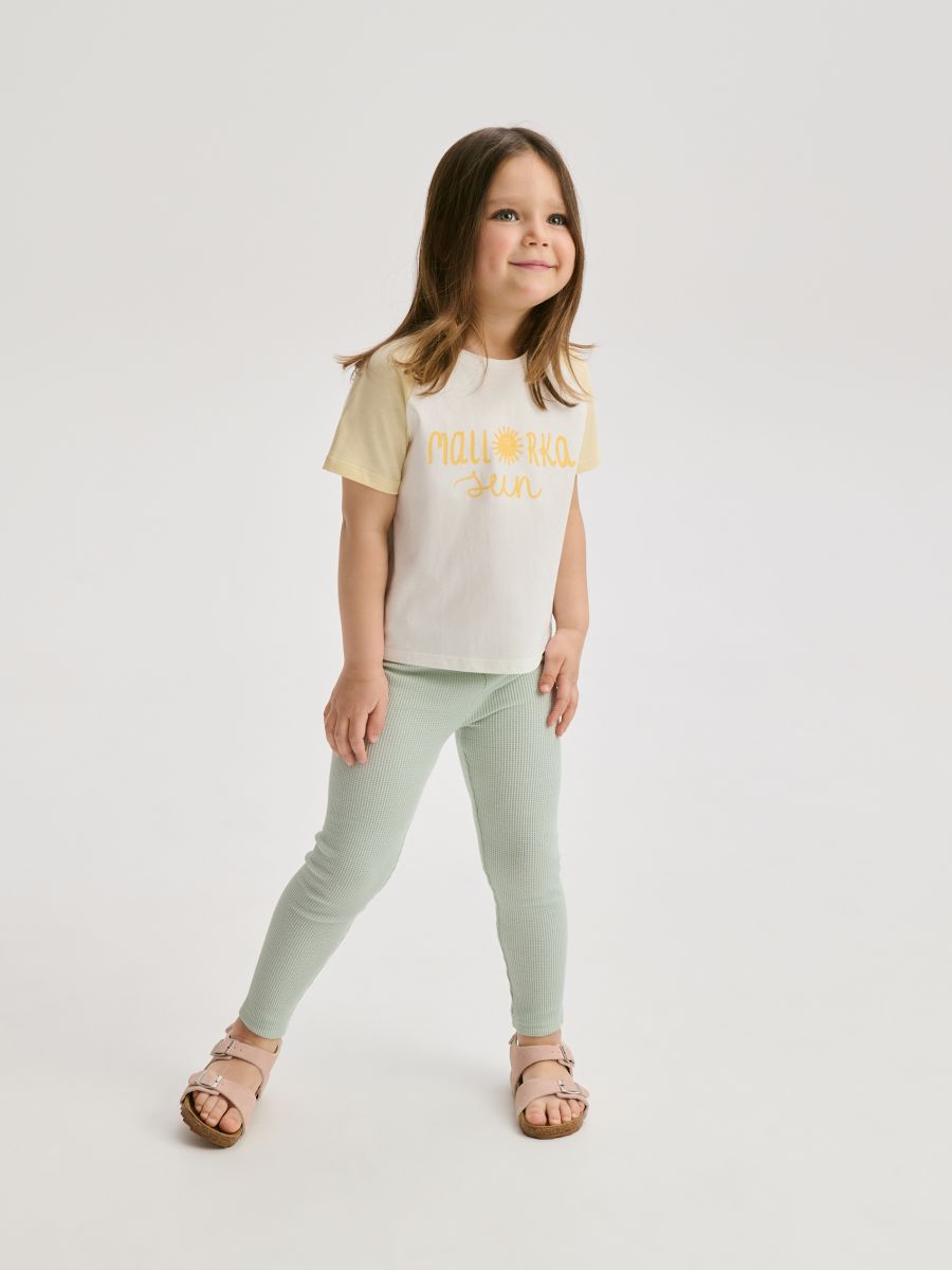 T-shirt with print - light yellow - RESERVED - 4
