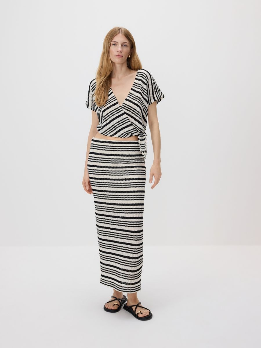 Bluse mit Bindedetail - bunt - RESERVED - 5