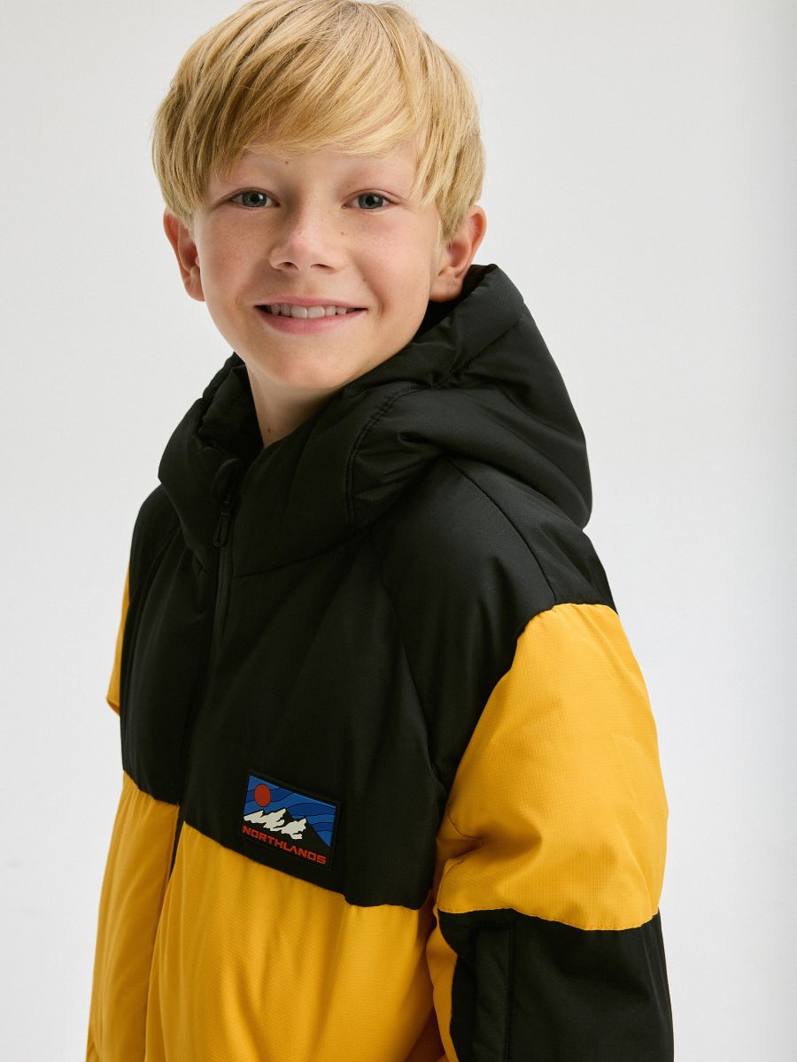 Jacket with contrasting inserts - yellow - RESERVED - 4