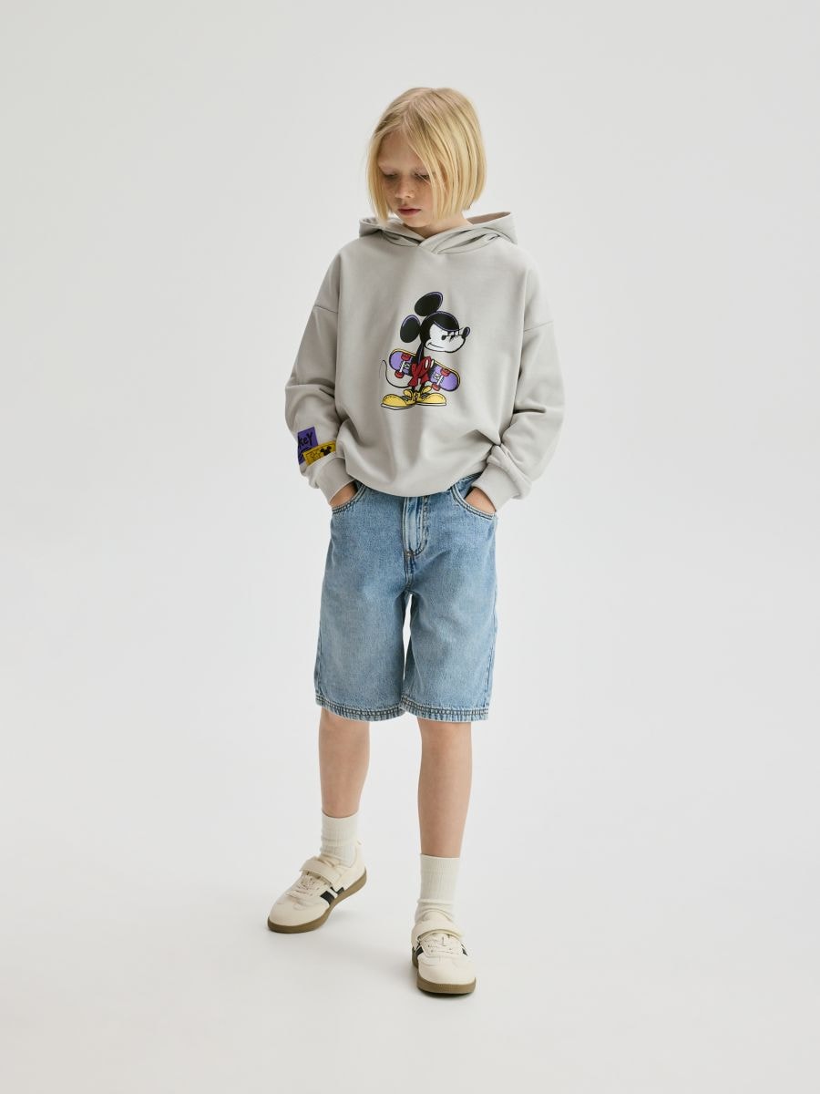 Mickey Mouse hoodie - light grey - RESERVED - 3