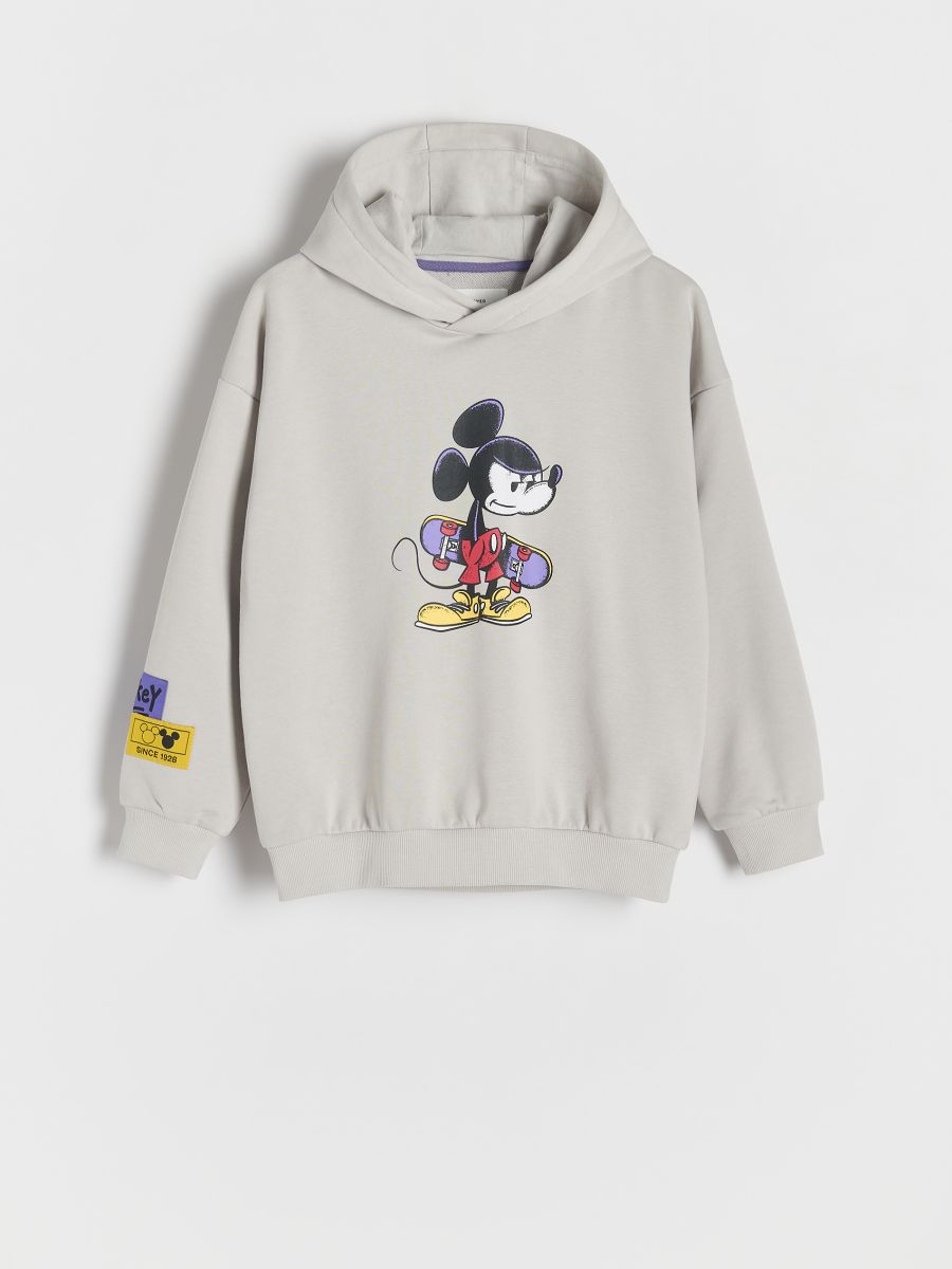Mickey Mouse hoodie - light grey - RESERVED - 2
