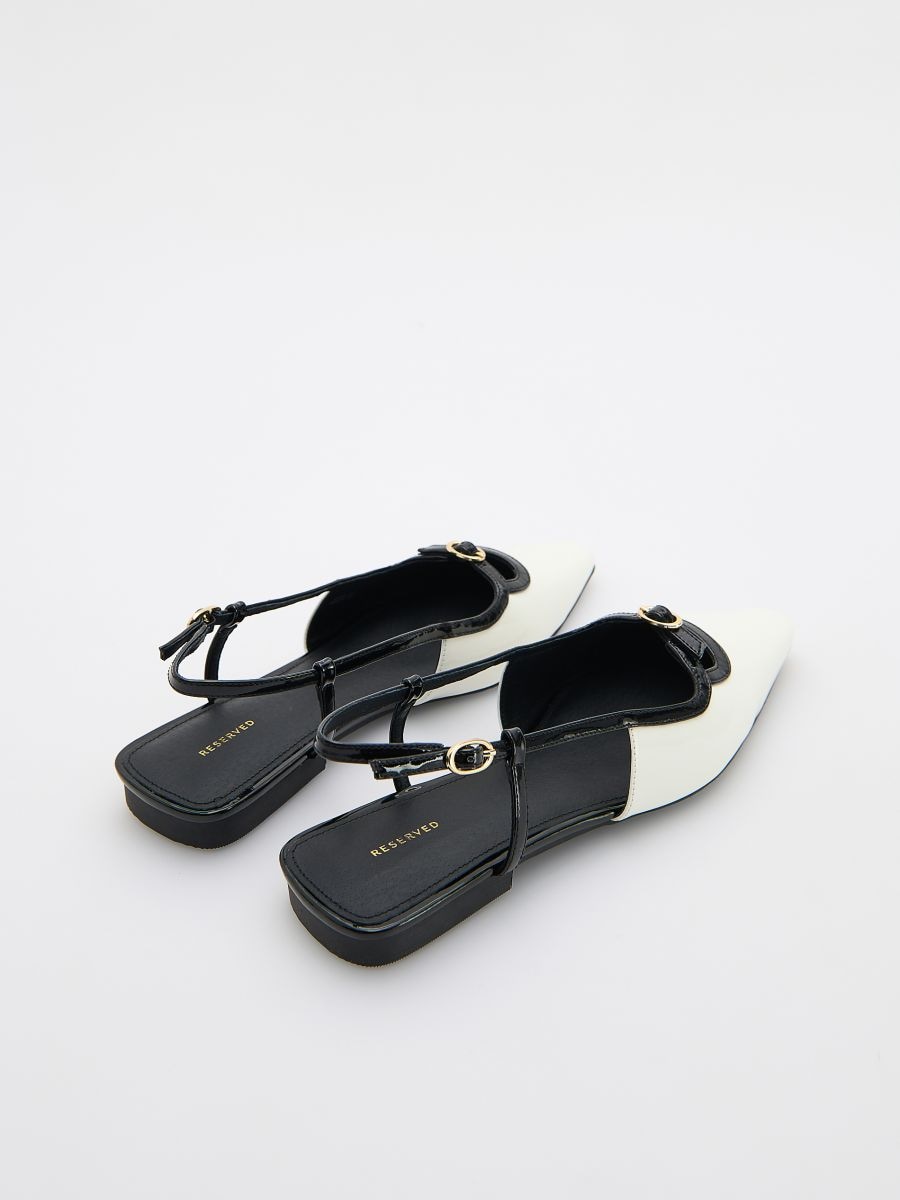 Ballerines vernies à brides - crème - RESERVED - 4