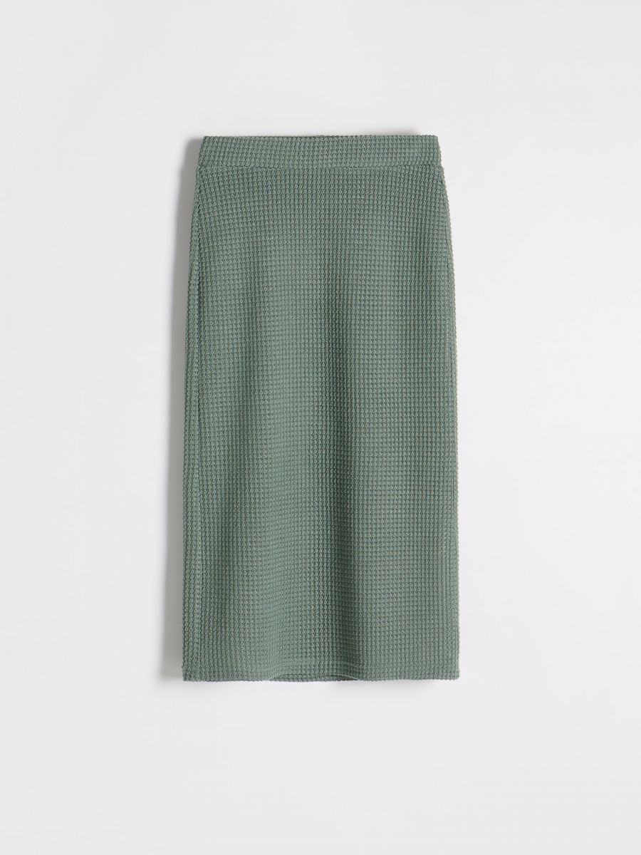 Midi skirt - brownish green - RESERVED - 4