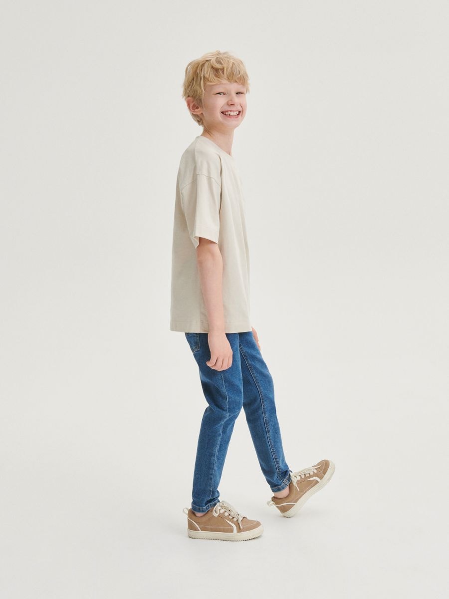 Blugi slim elastici - albastru - RESERVED - 7