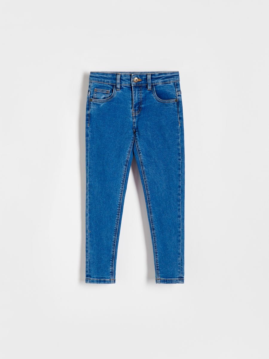Elastické džínsy slim - modrá - RESERVED