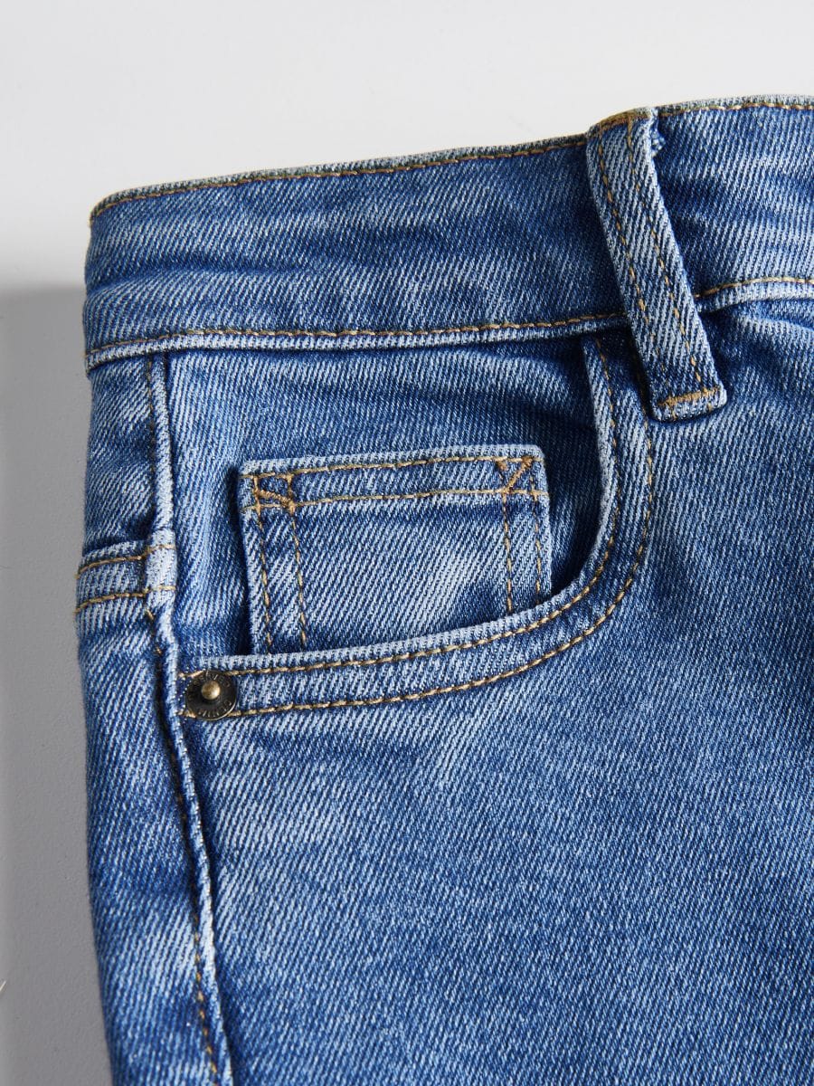 Blugi slim elastici - albastru - RESERVED - 4