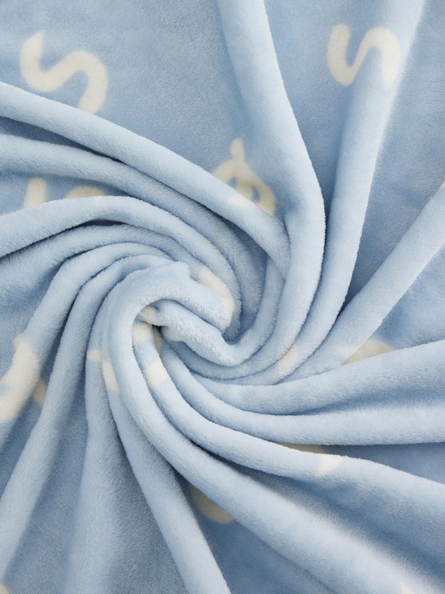 Decke für Kinder mit Motiv - hellblau - RESERVED