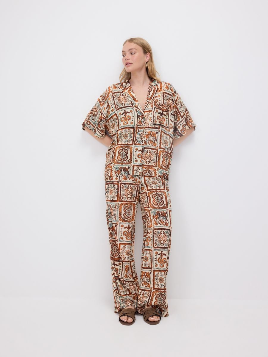 Viscose overhemd - meerkleurig - RESERVED - 2