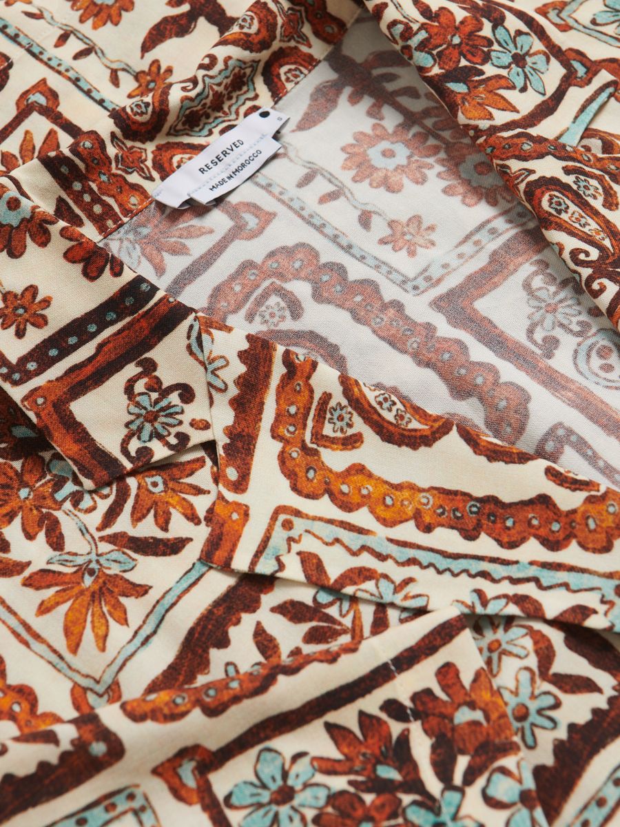 Viscose overhemd - meerkleurig - RESERVED - 6