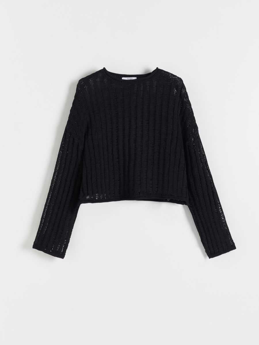 Openwork jumper - black - RESERVED - 4