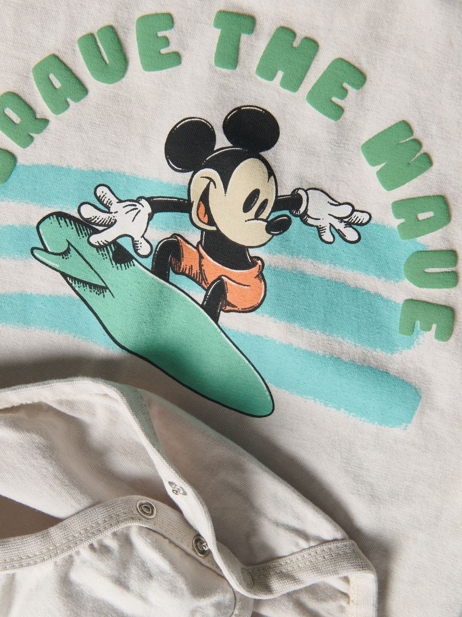Pamučno bodi Mickey Mouse - svetlo siva - RESERVED - 2