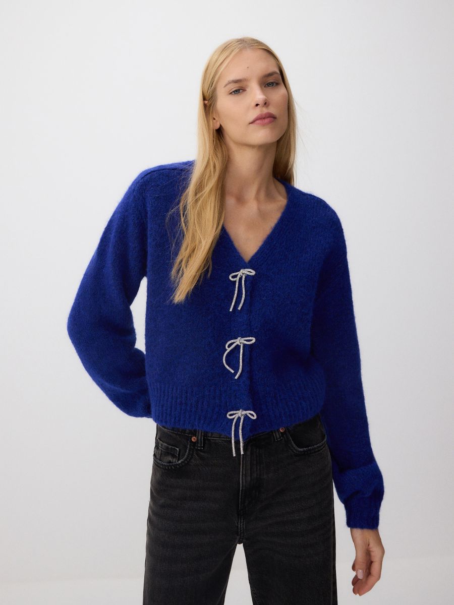 LADIES` SWEATER - indigo - RESERVED