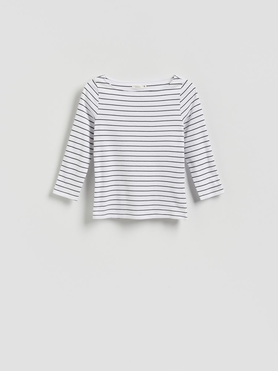 Cotton long sleeve T-shirt - multicolor - RESERVED