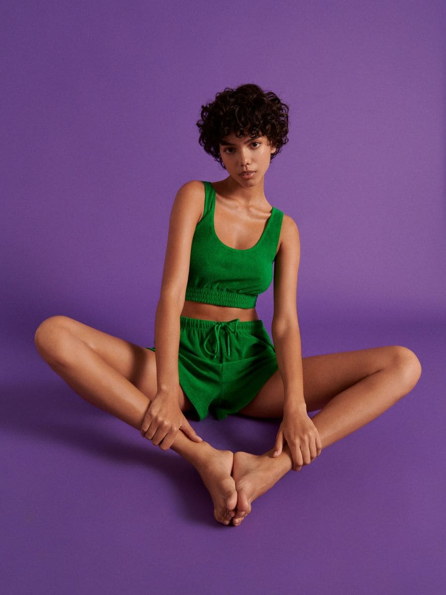 Frottee-Shorts, 2er-Pack - violett - RESERVED - 8