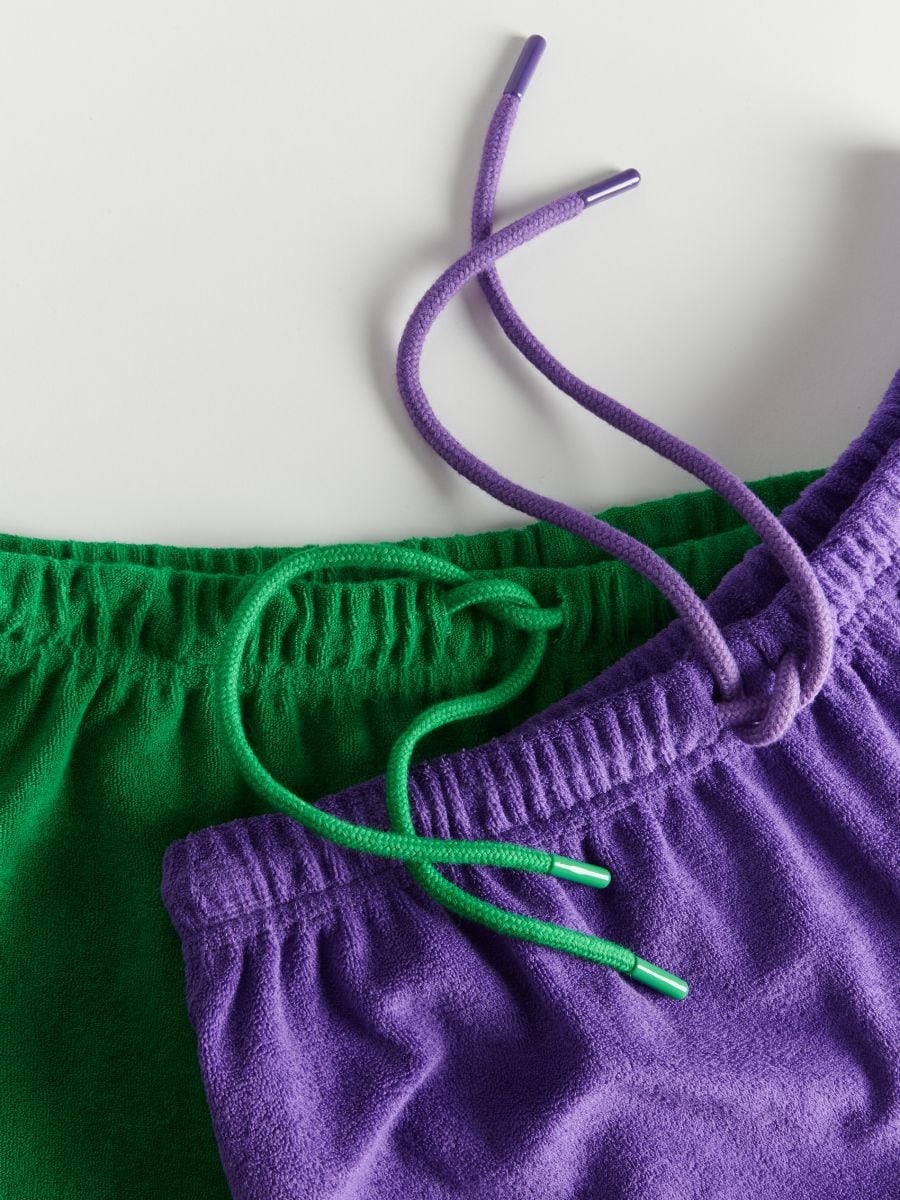 Frottee-Shorts, 2er-Pack - violett - RESERVED - 4