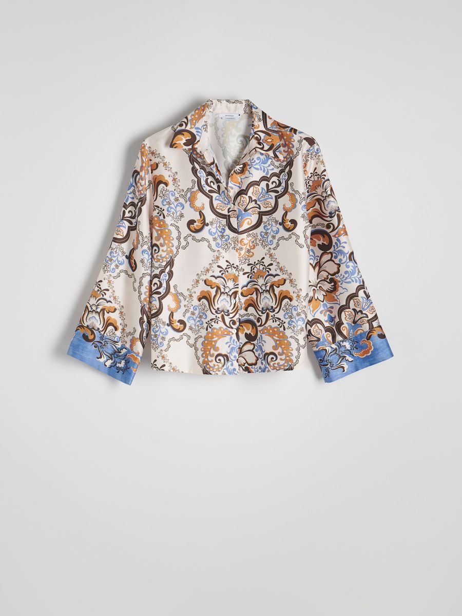 Shirt with decorative print - multicolor - RESERVED - 4
