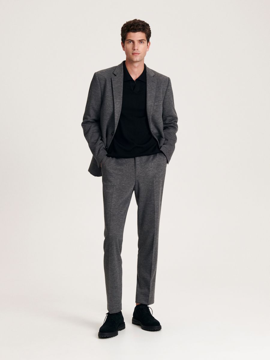 New Look skinny suit trouser in dark grey  ASOS