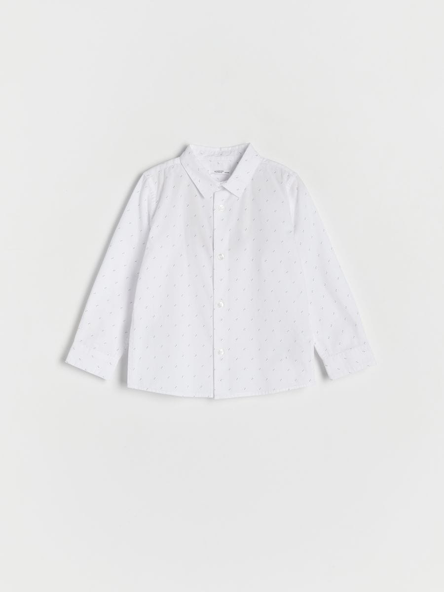 Shirt with micro pattern - white - RESERVED - 2