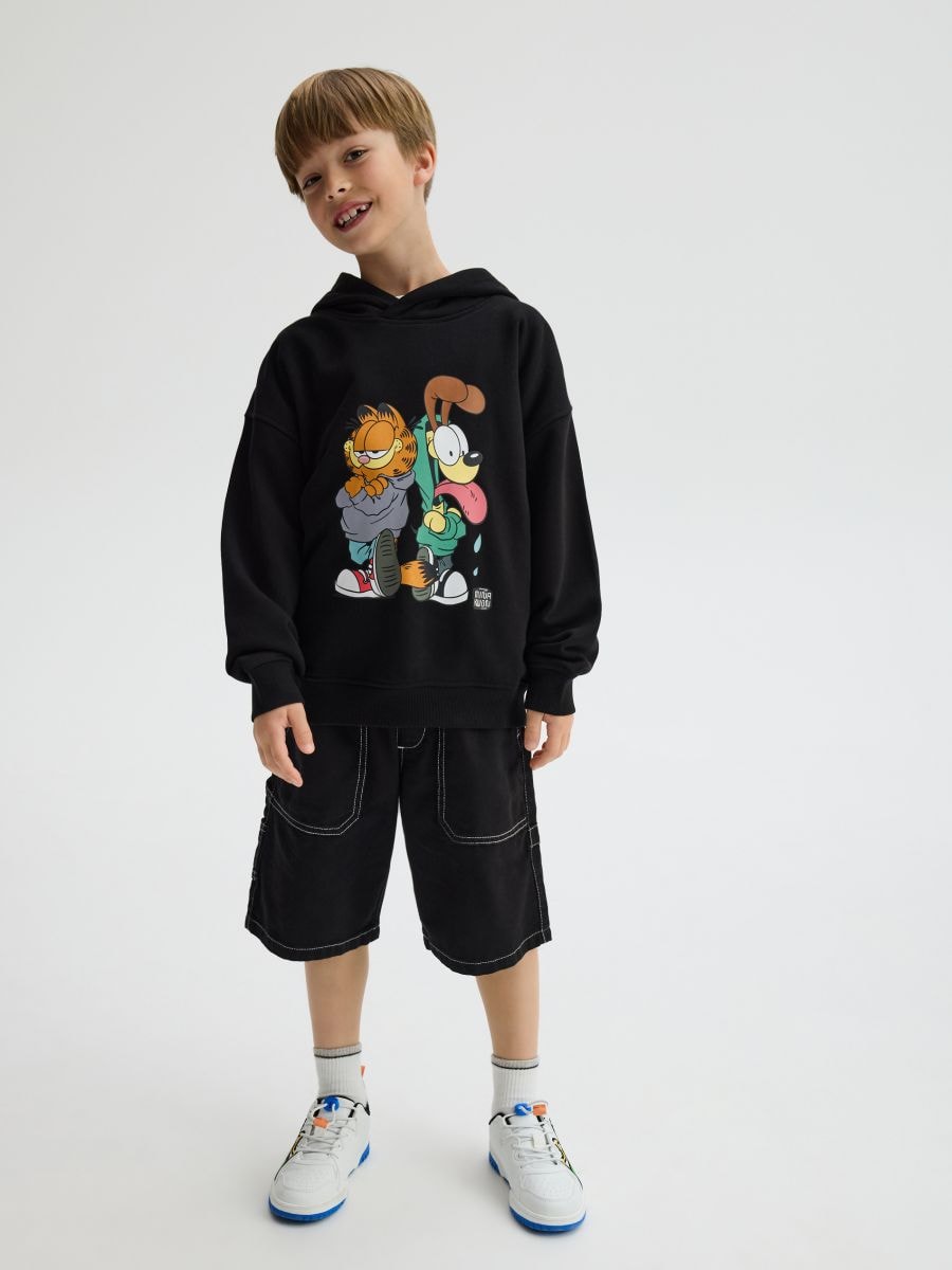 GARFIELD sweatshirt - black - RESERVED - 5