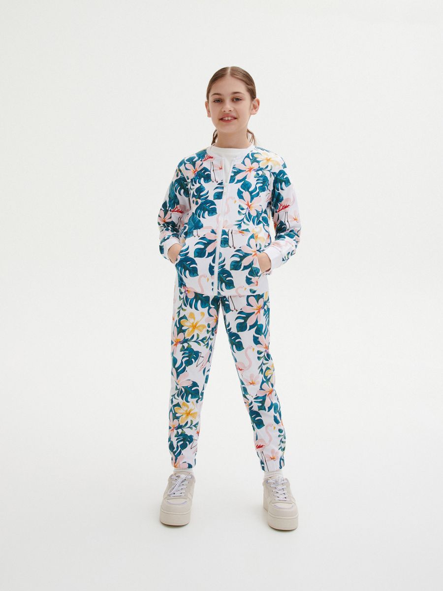 Jogging en coton à motif - Multicolore - RESERVED - 9