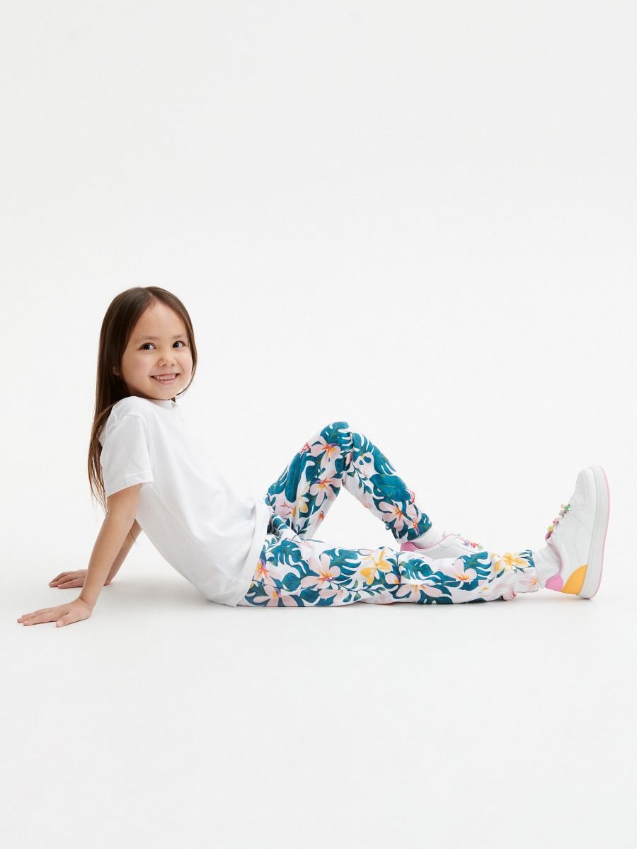 Jogging en coton à motif - Multicolore - RESERVED - 2