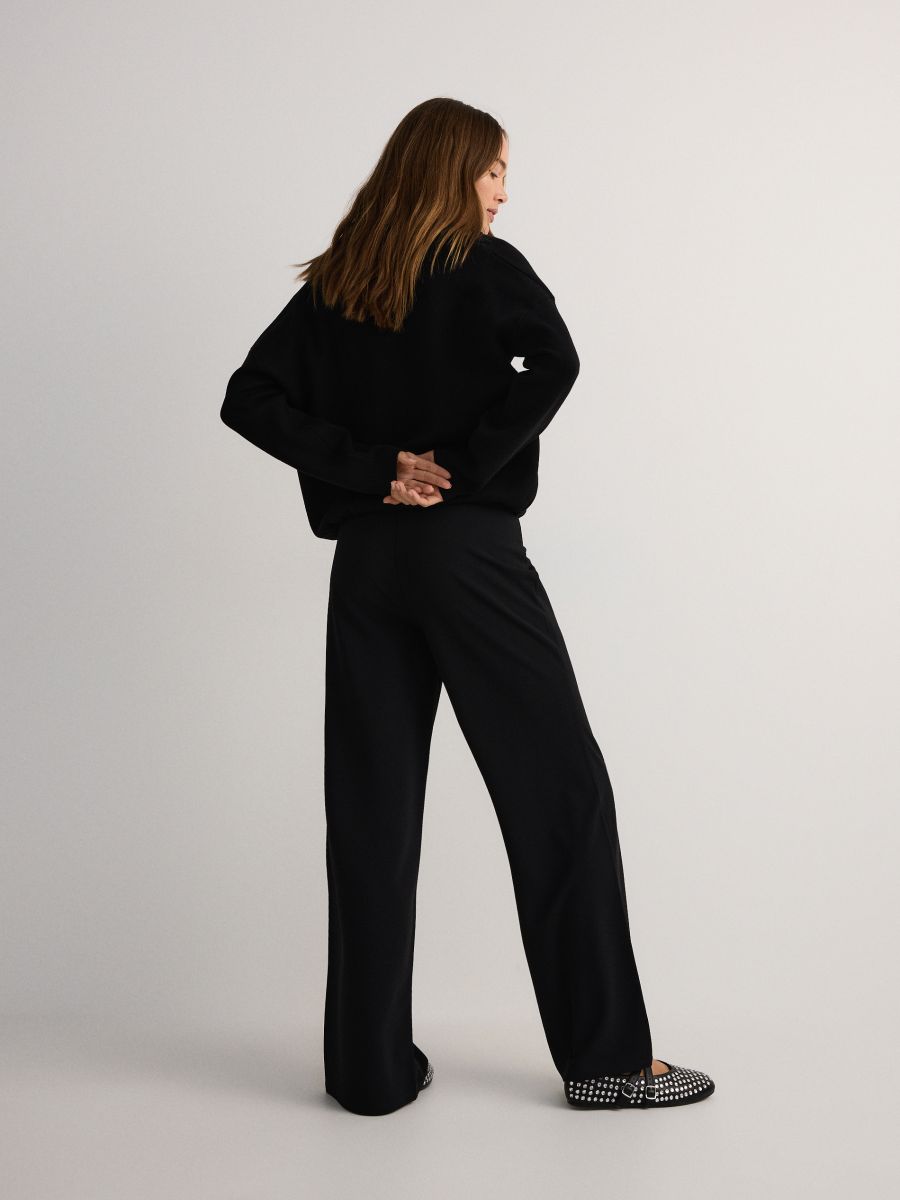 Hose mit weitem Bein - schwarz - RESERVED - 4