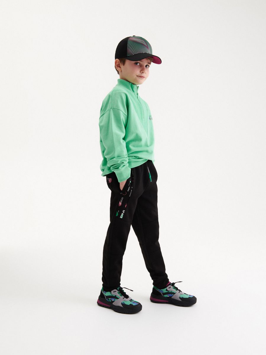 Trousers jogger with print - black - RESERVED - 3