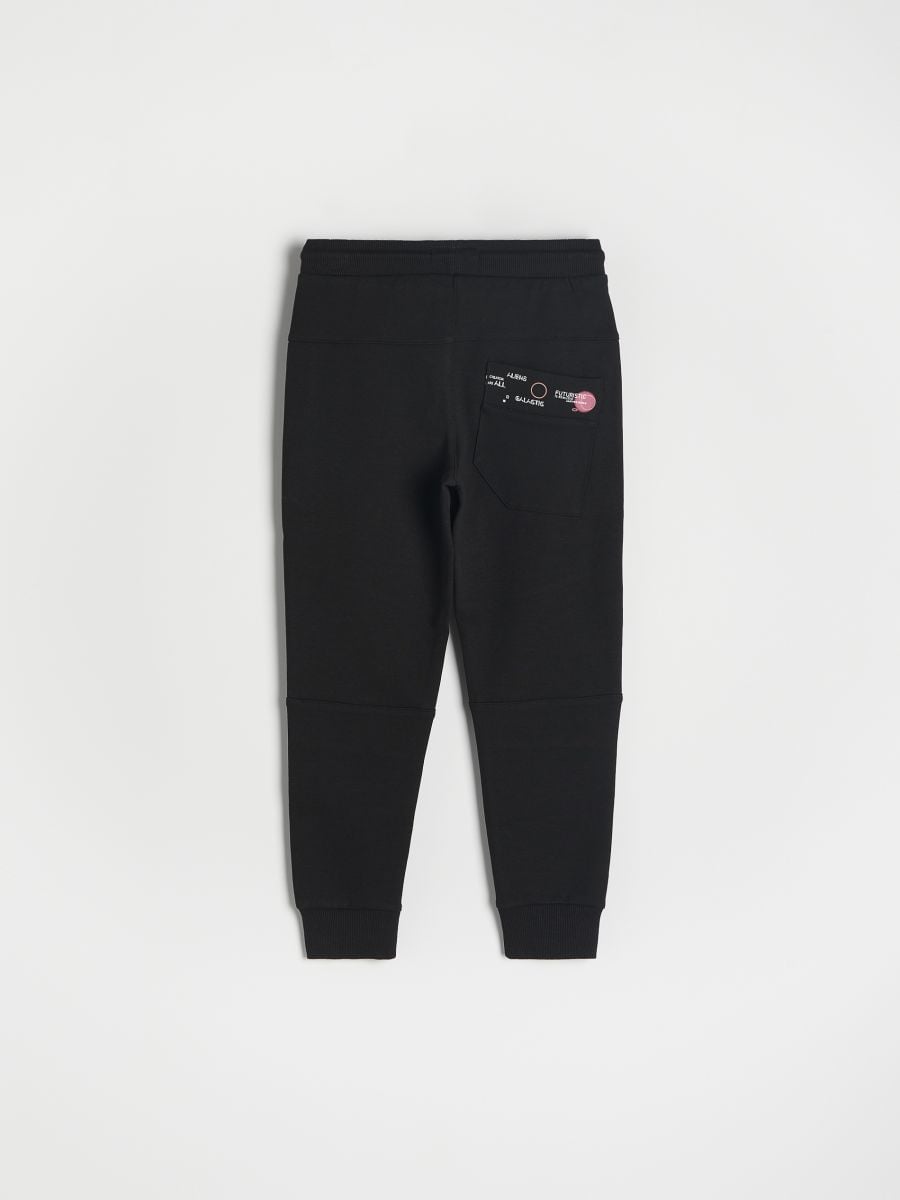 Trousers jogger with print - black - RESERVED - 4