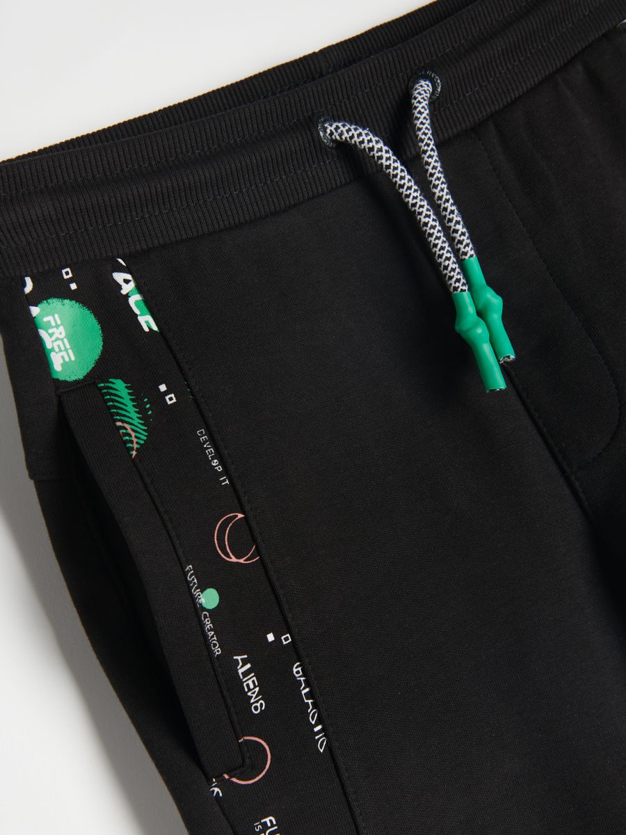 Trousers jogger with print - black - RESERVED - 5