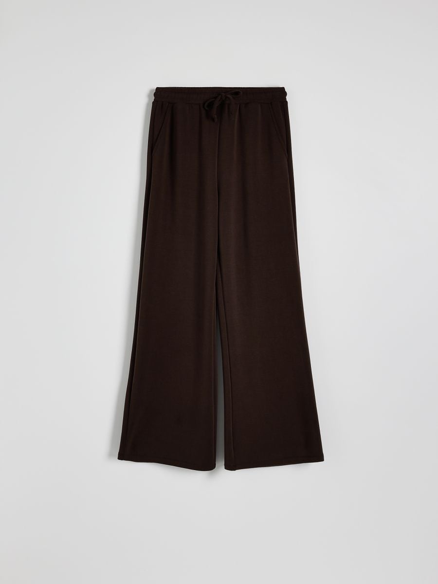 Sweatpants i modalblanding - mørkebrun - RESERVED - 3