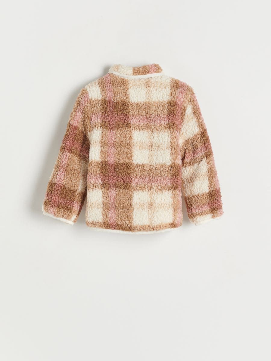 Faux shearling shacket - multicolor - RESERVED - 5