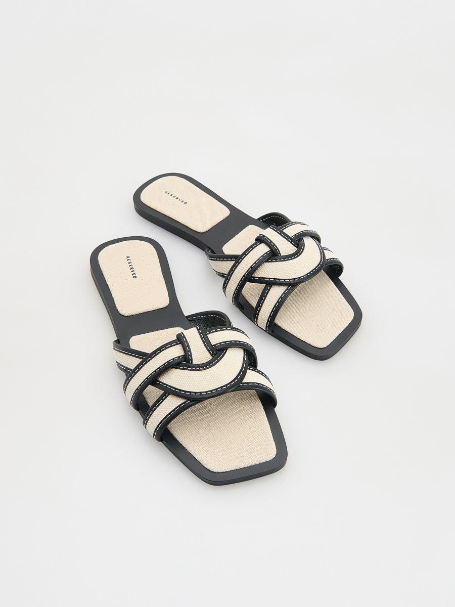 Slides with straps - black - RESERVED - 3