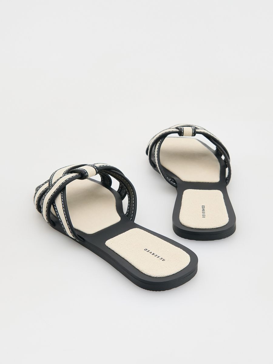 Slides with straps - black - RESERVED - 4