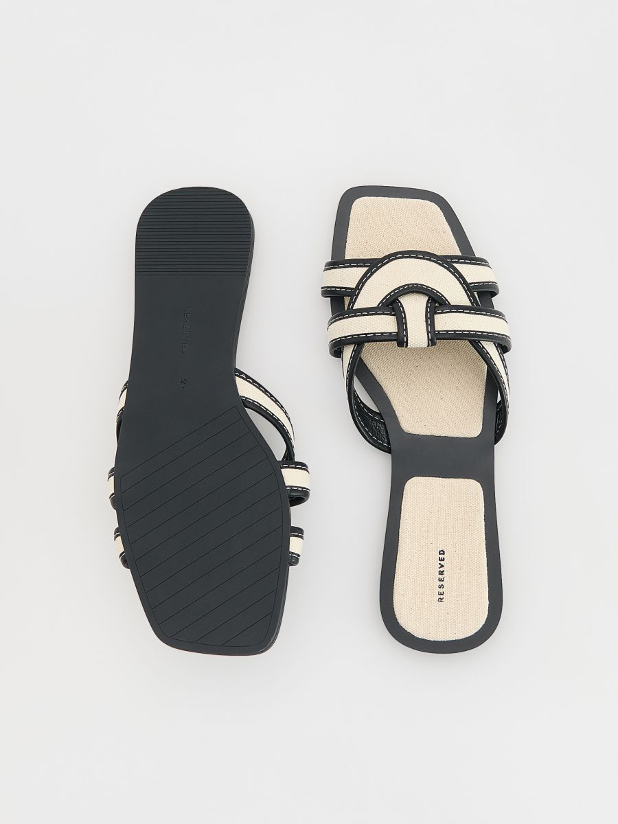 Slides with straps - black - RESERVED - 5