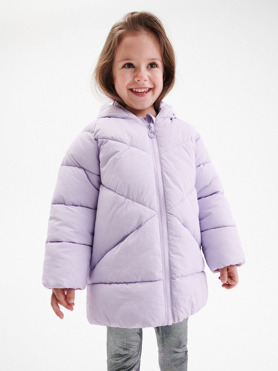 Quilted jacket with recycled fabric insulation - lavender - RESERVED - 8